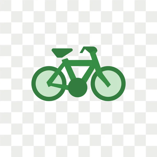 Bicycle vector icon isolated on transparent background, Bicycle — Stock Vector