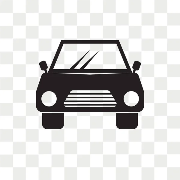 Ikon vektor mobil diisolasi pada latar belakang transparan, logo mobil des - Stok Vektor