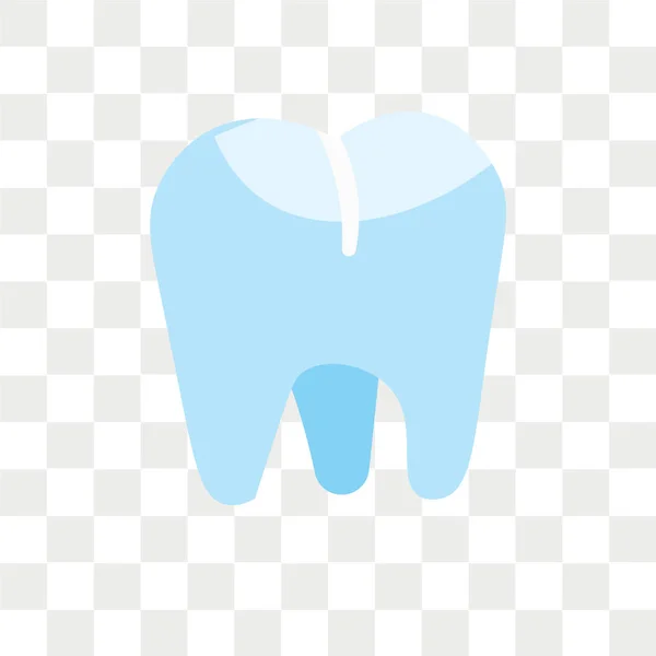 Icono de vector molar aislado sobre fondo transparente, logotipo molar — Vector de stock