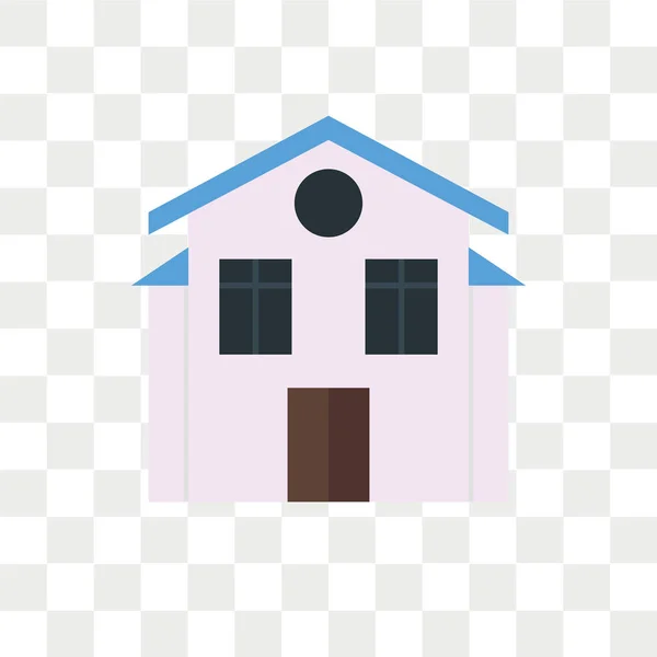 Icône vectorielle maison isolée sur fond transparent, Logo maison — Image vectorielle