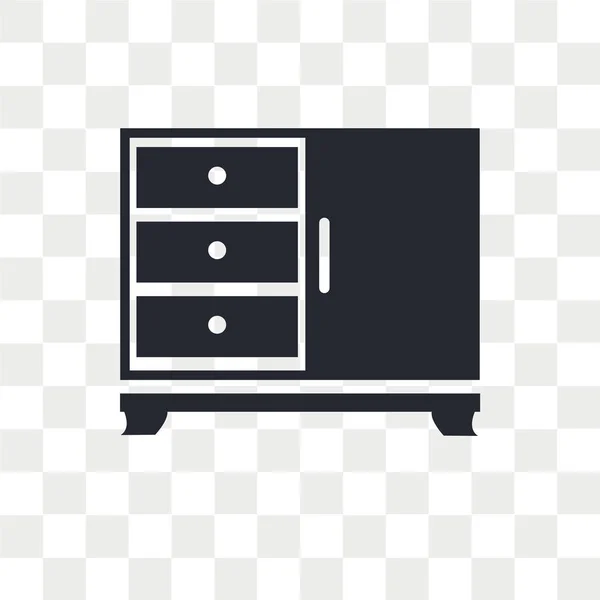 Icône vectorielle Cabinet isolé sur fond transparent, Cabinet — Image vectorielle