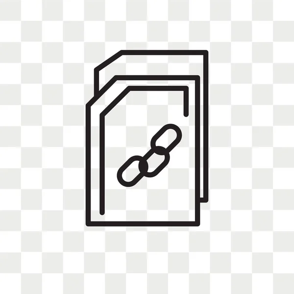 Vector bestandspictogram geïsoleerd op transparante achtergrond, bestand logo d — Stockvector