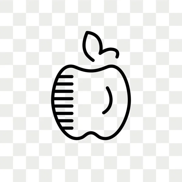 Apple векторної icon ізольовані на прозорим фоном, дизайн логотипу Apple — стоковий вектор