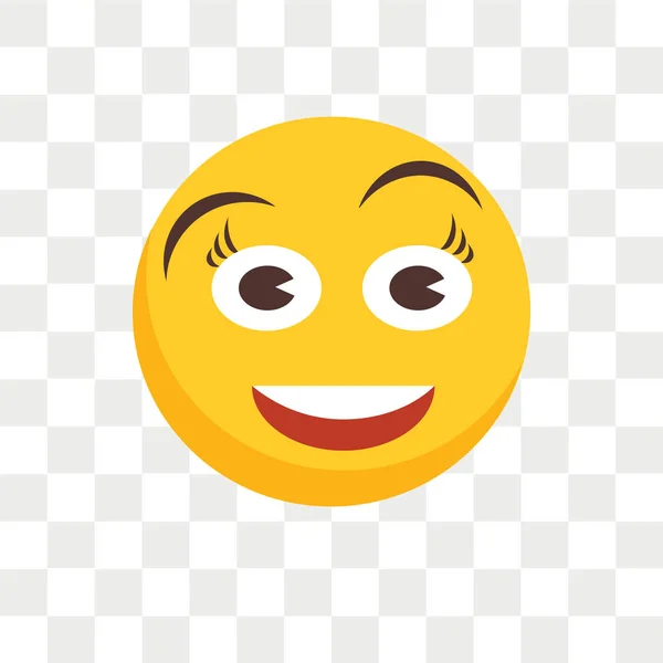 Icono de vector feliz aislado sobre fondo transparente, diseño del logotipo feliz — Archivo Imágenes Vectoriales