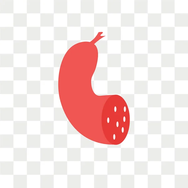 Chorizo vector icono aislado sobre fondo transparente, Chorizo — Vector de stock