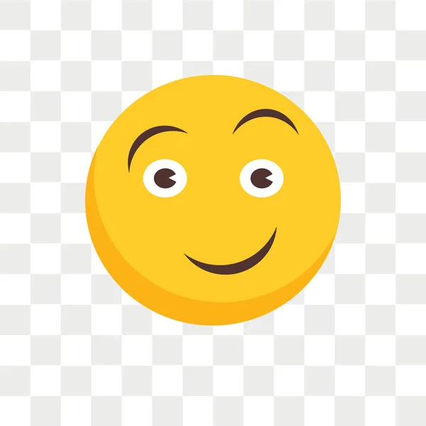Szczęśliwy wektor ikona na białym tle na przezroczystym tle, projektowanie Happy logo — Wektor stockowy