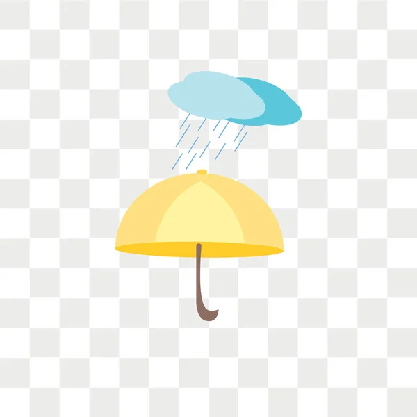 Saydam arka plan üzerinde Umbrell izole şemsiye vektör simgesi — Stok Vektör