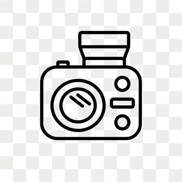 Foto câmera Flash vetor ícone isolado no fundo transparente, Foto câmera Flash logotipo design —  Vetores de Stock