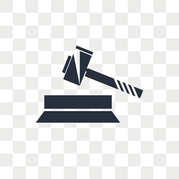 Law vector icon isolated on transparent background, Law logo des — Stock Vector
