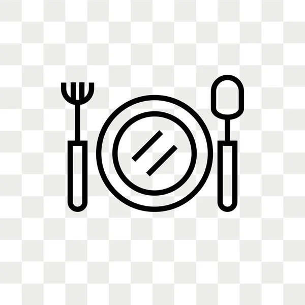 Icono vectorial de alimentos aislado sobre fondo transparente, logotipo de alimentos d — Vector de stock