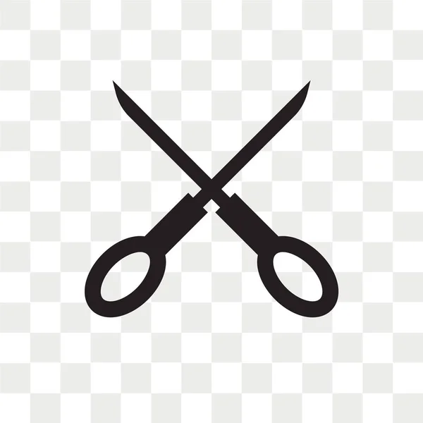 Open scissors vector icon isolated on transparent background, Op — Stock Vector