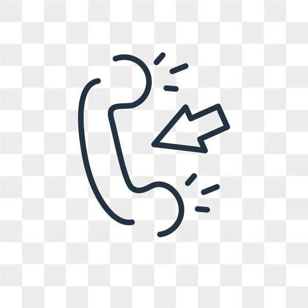 Rufvektorsymbol isoliert auf transparentem Hintergrund, Logo-Design aufrufen — Stockvektor