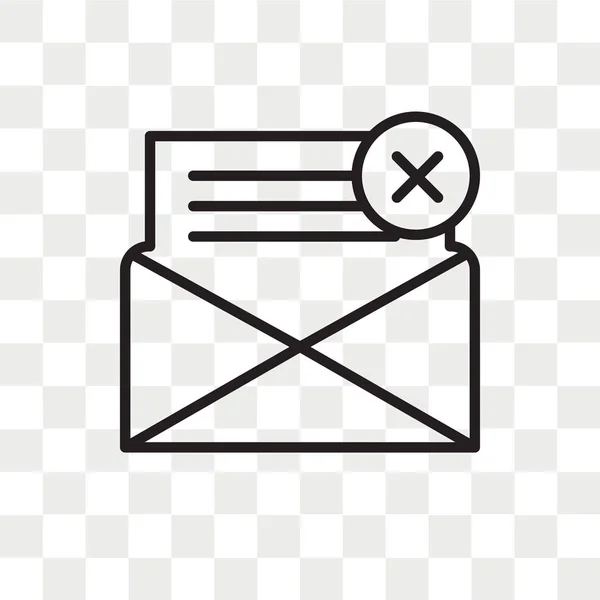 邮件矢量图标在透明背景上被隔离, 邮件徽标 d — 图库矢量图片