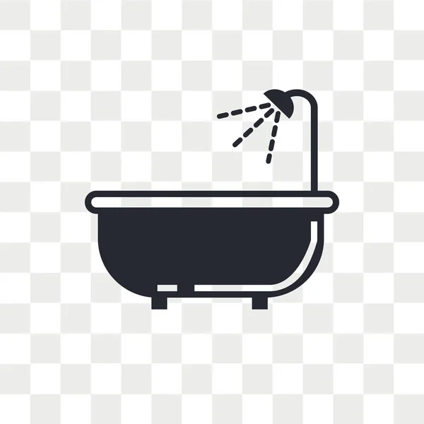 Bad Bad vector pictogram geïsoleerd op transparante achtergrond, Bad tu — Stockvector