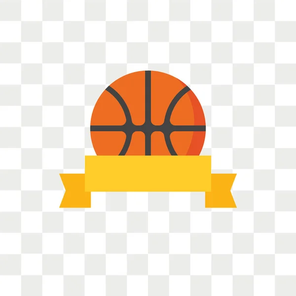 Basketball vector icon isolated on transparent background, Baske — Stock Vector