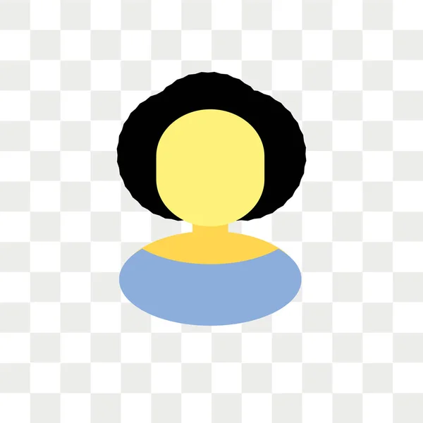 Жінка вектор значок ізольовані на прозорому фоні, логотип жінки — стоковий вектор