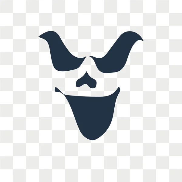 Pumpkin Face vector icon isolated on transparent background, Pumpkin Face logo design — Stock Vector
