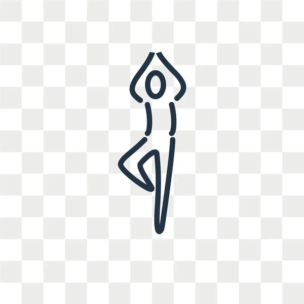 Yoga vector icon isolated on transparent background, Yoga logo design