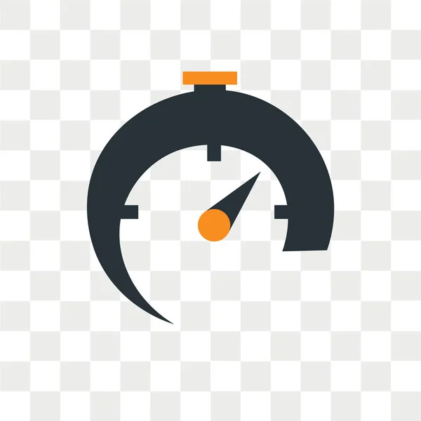 Timern vektor ikonen isolerad på transparent bakgrund, Timer logotyp — Stock vektor