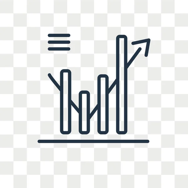 Analytics Vektor Icon isoliert auf transparentem Hintergrund, Analytics Logo Design — Stockvektor