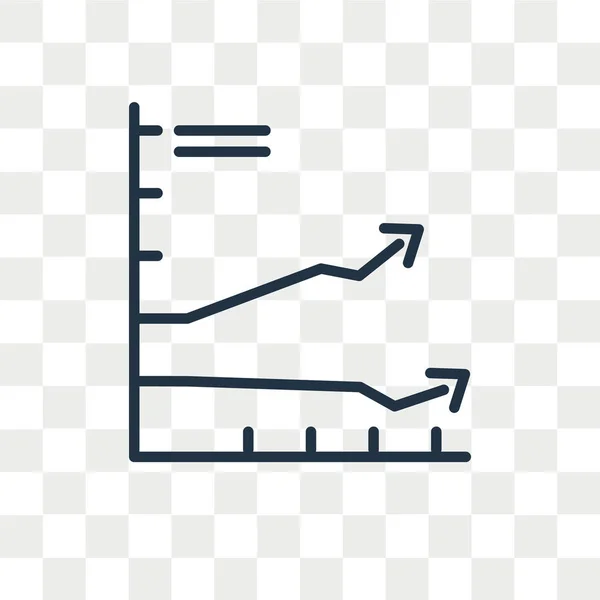 Icône vectorielle analytique isolée sur fond transparent, Conception de logo analytique — Image vectorielle