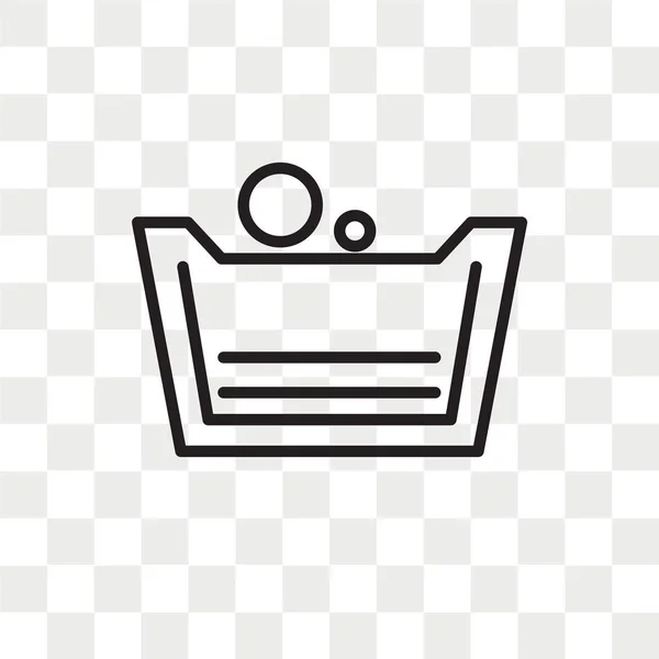 Wäsche-Vektor-Symbol isoliert auf transparentem Hintergrund, Wäsche — Stockvektor