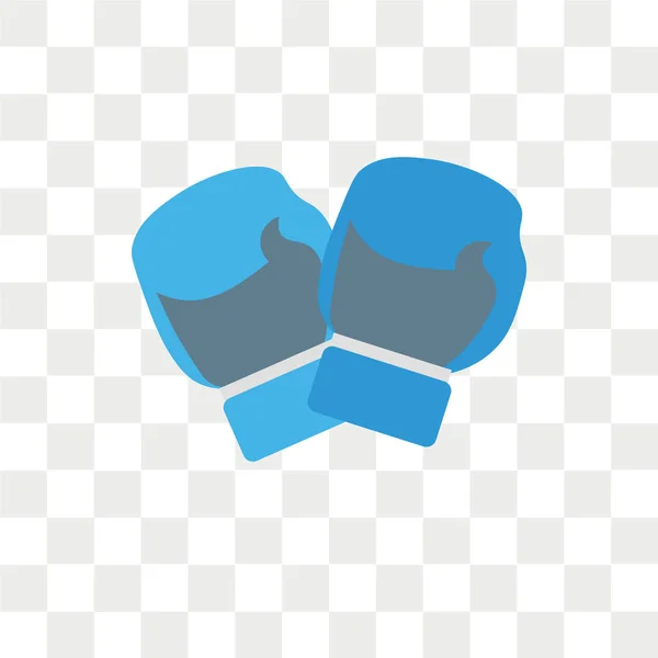 Boxing glove vector icon isolated on transparent background, Box