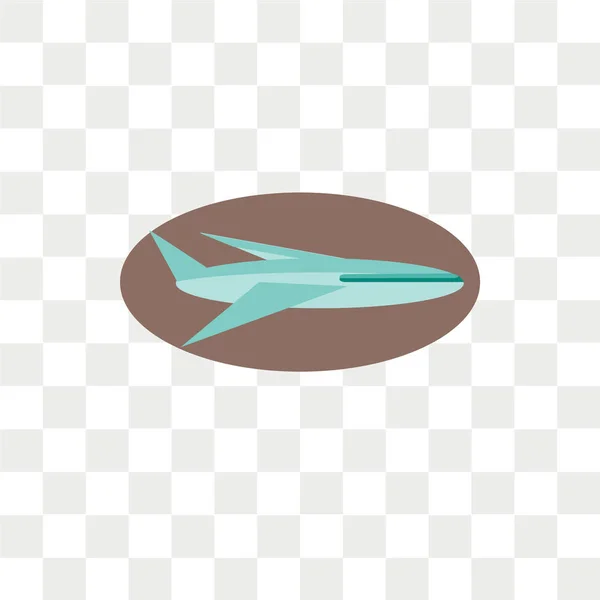 Flygplan vektor ikonen isolerad på transparent bakgrund, Airplan — Stock vektor