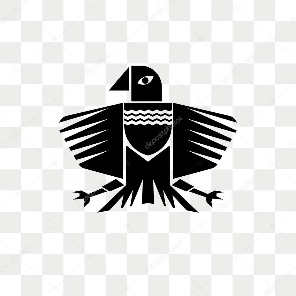 Eagle vector icon isolated on transparent background, Eagle logo concept
