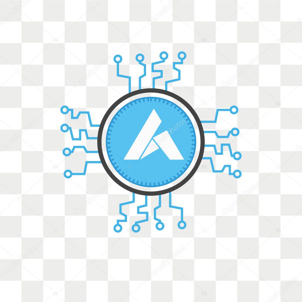 Ardor vector icon isolated on transparent background, Ardor logo concept
