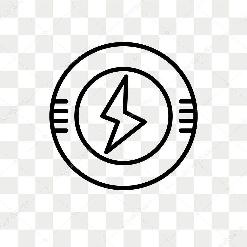 Superhero vector icon isolated on transparent background, Superhero logo concept