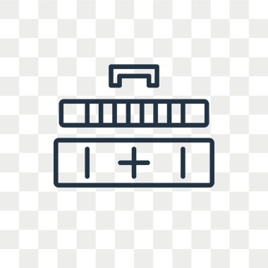 Saydam arka plan üzerinde ilk yardım kiti logo tasarımı izole ilk yardım kiti vektör simgesi