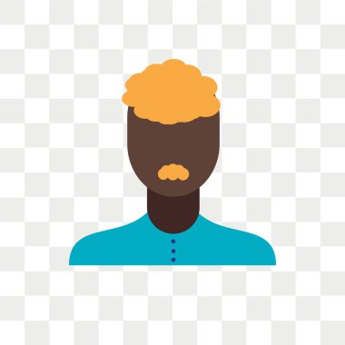 Saydam arka plan üzerinde adam logo des izole adam vektör simgesi