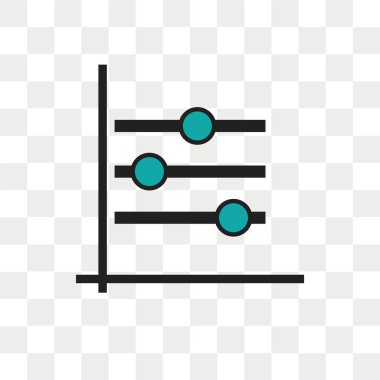 Saydam arka plan üzerinde izole kutu arsa grafik vektör simgesi,
