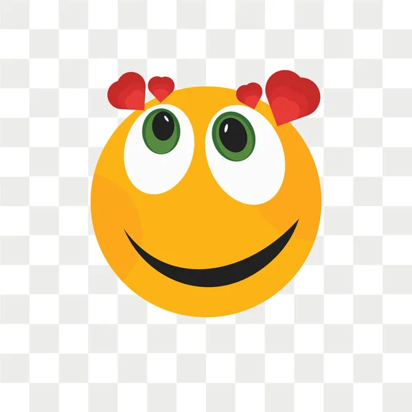 Иконка вектора счастливой улыбки на прозрачном фоне, Хэпп — стоковый вектор