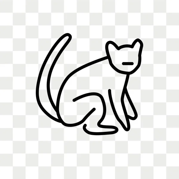 Icône vectorielle lémurienne isolée sur fond transparent, logo lémurien — Image vectorielle