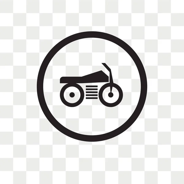 Icono de vector de moto aislado sobre fondo transparente, Motorb — Archivo Imágenes Vectoriales
