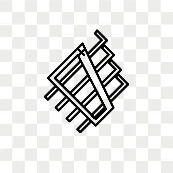 Inbusschlüsselvektorsymbol isoliert auf transparentem Hintergrund, Inbusschlüssel — Stockvektor