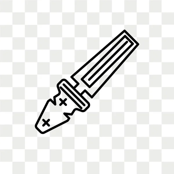 Icono vectorial Chisel aislado sobre fondo transparente, Chisel lo — Vector de stock