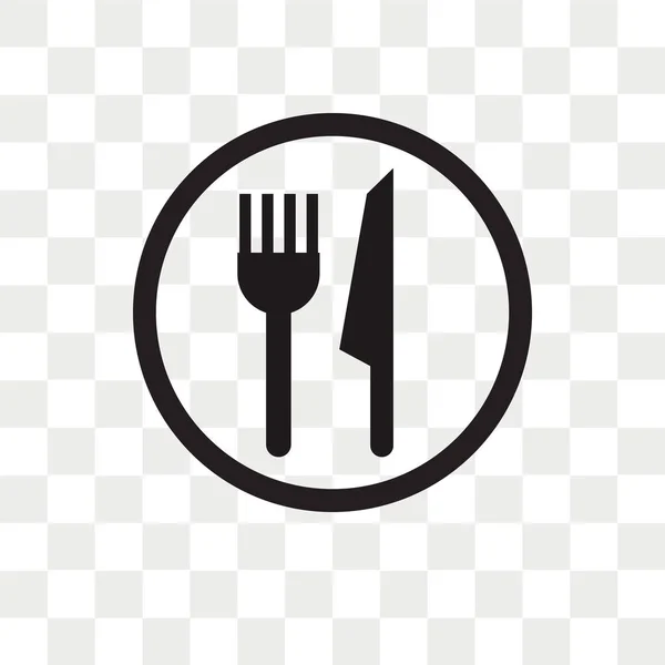 Restaurant vector icon isolated on transparent background, Resta — Stock Vector