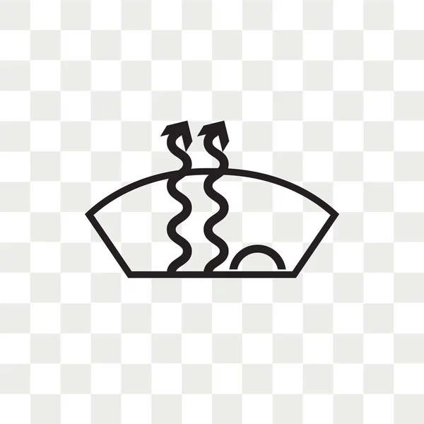 Icône vectorielle givre isolée sur fond transparent, Logo givre — Image vectorielle