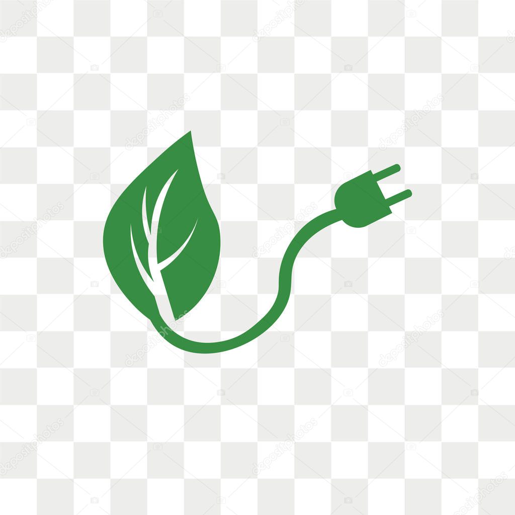 Renewable energy vector icon isolated on transparent background