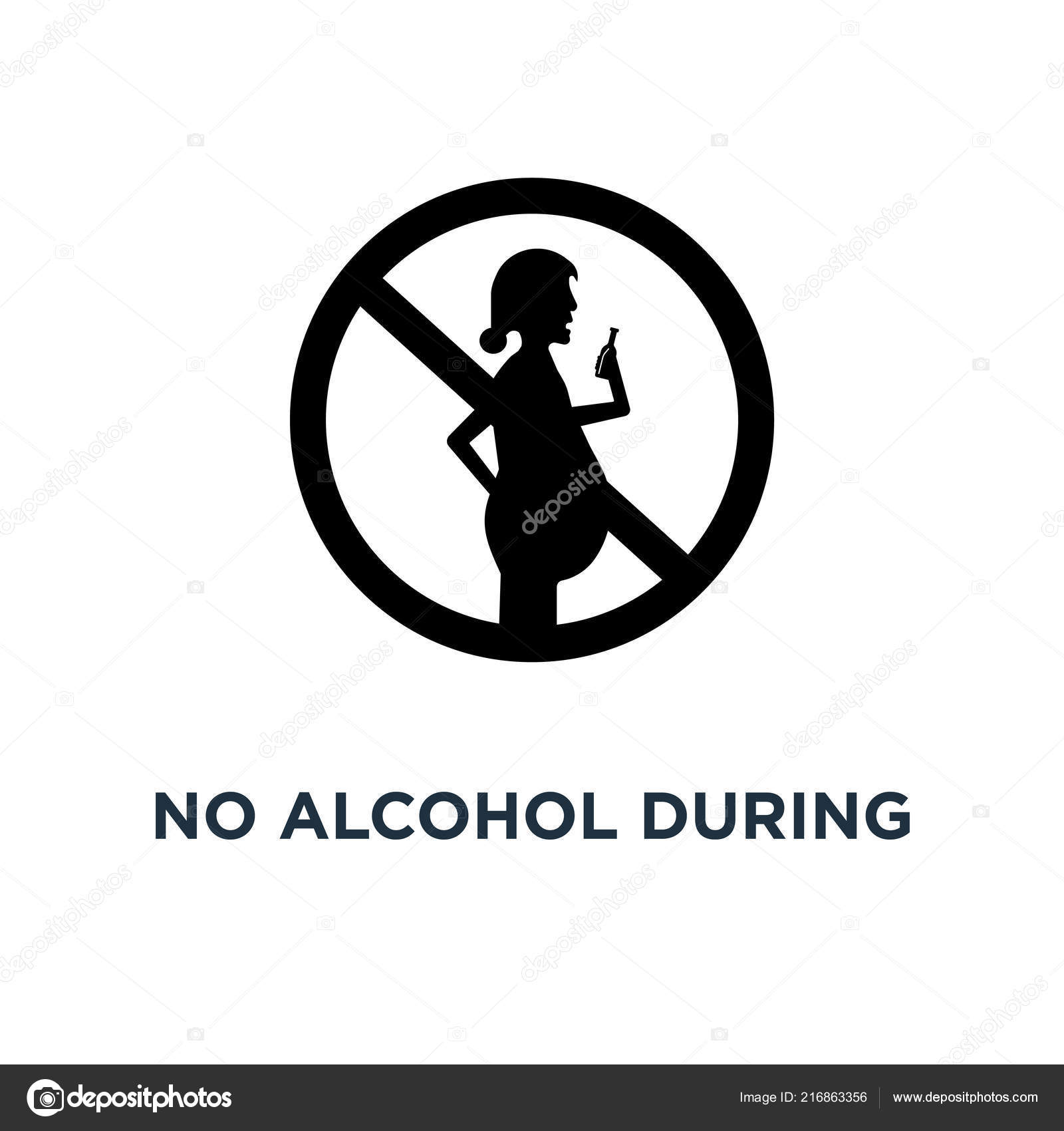 Alcohol Pregnancy Period Icon Simple Element Illustration Alcohol Pregnancy Period Vector Image By C Vectorstockcompany Vector Stock 216863356