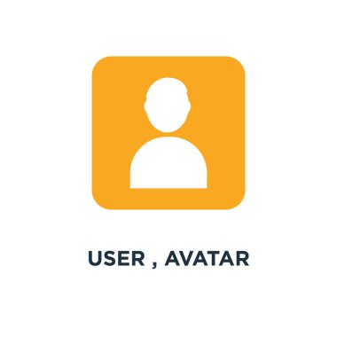 Kullanıcı, avatar silueti, sosyal bir simge. üye işareti kavramı sembol tasarımı, vektör çizim