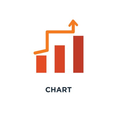 grafik simgesini. çubuk grafiği kavramı sembol tasarımı, infographics çubuk grafik, veri diyagramı vektör çizim