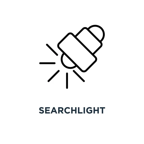 Searchlight Icon Linear Simple Element Illustration Spotlight Concept Outline Symbol — Stock Vector