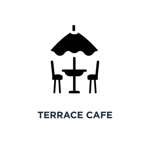 Icône Café Terrasse Illustration Élément Simple Conception Concept Café Terrasse — Image vectorielle