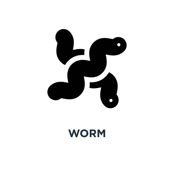 Worm Icon Simple Element Illustration Earthworm Concept Symbol Design Vector — Stock Vector