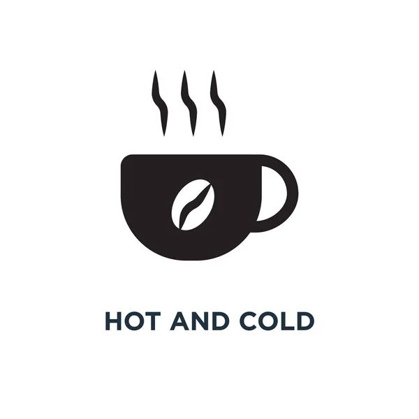 Ikona Temperatury Ciepłej Zimnej Prosty Element Ilustracja Temperatury Ciepłej Zimnej — Wektor stockowy