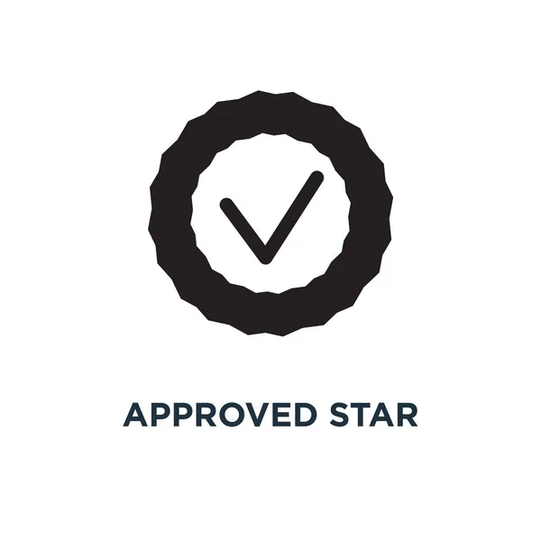 Ikon Stiker Bintang Hijau Yang Disetujui Ilustrasi Elemen Sederhana Hijau - Stok Vektor